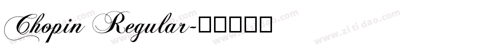 Chopin Regular字体转换